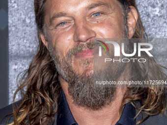 Travis Fimmel attends the world premiere of HBO's ''Dune: Prophecy'' at Jazz at Lincoln Center in New York, USA, on October 30, 2024. (