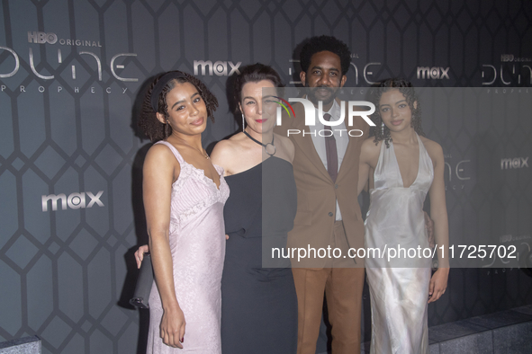 HBO's ''Dune: Prophecy'' world premiere takes place in New York, New York, USA, on October 30, 2024. Olivia Williams (second from left) and...