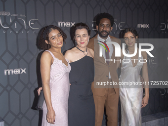 HBO's ''Dune: Prophecy'' world premiere takes place in New York, New York, USA, on October 30, 2024. Olivia Williams (second from left) and...