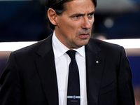 Simone Inzaghi head coach of FC Internazionale looks on during the Serie A Enilive match between Empoli FC and FC Internazionale at Stadio C...