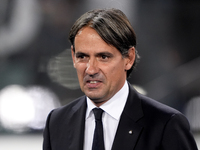 Simone Inzaghi head coach of FC Internazionale looks on during the Serie A Enilive match between Empoli FC and FC Internazionale at Stadio C...