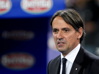 Simone Inzaghi head coach of FC Internazionale looks on during the Serie A Enilive match between Empoli FC and FC Internazionale at Stadio C...