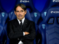 Simone Inzaghi head coach of FC Internazionale looks on during the Serie A Enilive match between Empoli FC and FC Internazionale at Stadio C...