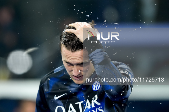 Piotr Zielinski of FC Internazionale looks on during the Serie A Enilive match between Empoli FC and FC Internazionale at Stadio Carlo Caste...