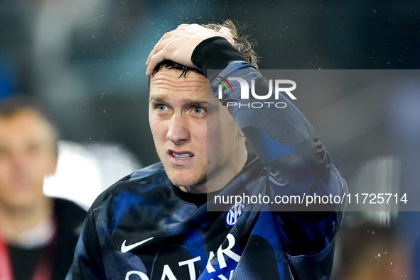 Piotr Zielinski of FC Internazionale looks on during the Serie A Enilive match between Empoli FC and FC Internazionale at Stadio Carlo Caste...