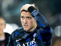 Piotr Zielinski of FC Internazionale looks on during the Serie A Enilive match between Empoli FC and FC Internazionale at Stadio Carlo Caste...