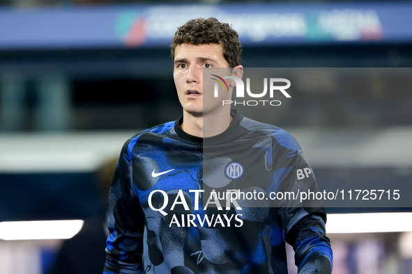 Benjamin Pavard of FC Internazionale looks on during the Serie A Enilive match between Empoli FC and FC Internazionale at Stadio Carlo Caste...