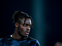 Yann Aurel Bisseck of FC Internazionale looks on during the Serie A Enilive match between Empoli FC and FC Internazionale at Stadio Carlo Ca...