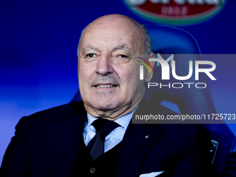 Giuseppe Marotta chairman of FC Internazionale looks on during the Serie A Enilive match between Empoli FC and FC Internazionale at Stadio C...