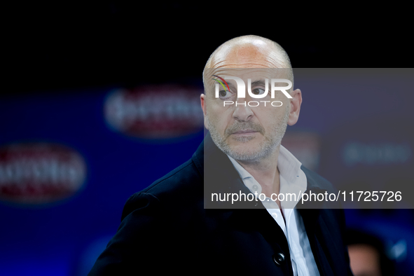 Piero Ausilio sporting director of FC Internazionale looks on during the Serie A Enilive match between Empoli FC and FC Internazionale at St...