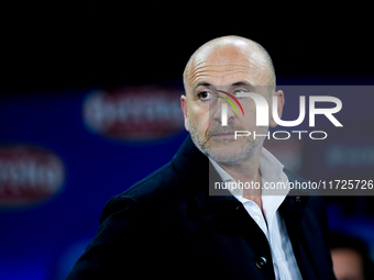 Piero Ausilio sporting director of FC Internazionale looks on during the Serie A Enilive match between Empoli FC and FC Internazionale at St...