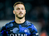 Marko Arnautovic of FC Internazionale looks on during the Serie A Enilive match between Empoli FC and FC Internazionale at Stadio Carlo Cast...