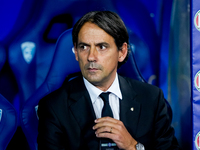 Simone Inzaghi head coach of FC Internazionale looks on during the Serie A Enilive match between Empoli FC and FC Internazionale at Stadio C...