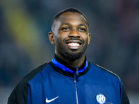 Marcus Thuram of FC Internazionale looks on during the Serie A Enilive match between Empoli FC and FC Internazionale at Stadio Carlo Castell...