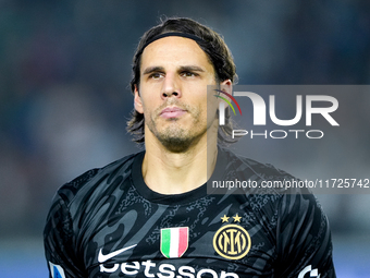 Yann Sommer of FC Internazionale looks on during the Serie A Enilive match between Empoli FC and FC Internazionale at Stadio Carlo Castellan...