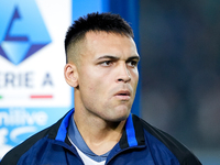 Lautaro Martinez of FC Internazionale looks on during the Serie A Enilive match between Empoli FC and FC Internazionale at Stadio Carlo Cast...