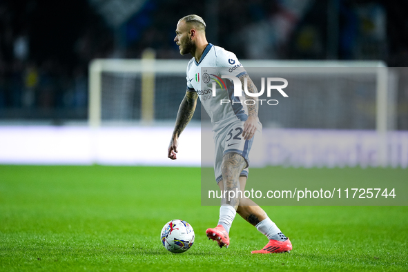 Federico Dimarco of FC Internazionale during the Serie A Enilive match between Empoli FC and FC Internazionale at Stadio Carlo Castellani on...