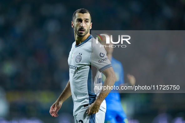 Henrikh Mkhitaryan of FC Internazionale looks on during the Serie A Enilive match between Empoli FC and FC Internazionale at Stadio Carlo Ca...