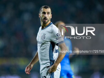 Henrikh Mkhitaryan of FC Internazionale looks on during the Serie A Enilive match between Empoli FC and FC Internazionale at Stadio Carlo Ca...