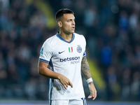 Lautaro Martinez of FC Internazionale looks on during the Serie A Enilive match between Empoli FC and FC Internazionale at Stadio Carlo Cast...