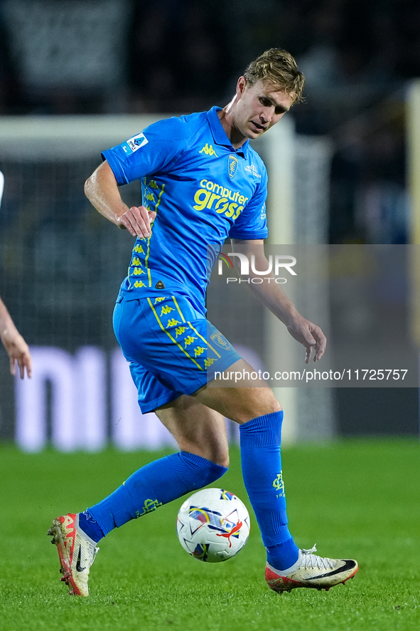 Ola Solbakken of Empoli FC during the Serie A Enilive match between Empoli FC and FC Internazionale at Stadio Carlo Castellani on October 30...