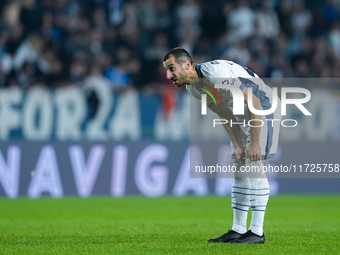 Henrikh Mkhitaryan of FC Internazionale looks on during the Serie A Enilive match between Empoli FC and FC Internazionale at Stadio Carlo Ca...