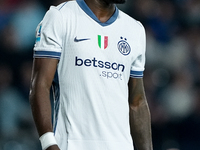 Marcus Thuram of FC Internazionale looks on during the Serie A Enilive match between Empoli FC and FC Internazionale at Stadio Carlo Castell...