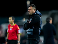 Roberto D'Aversa head coach of Empoli FC looks on during the Serie A Enilive match between Empoli FC and FC Internazionale at Stadio Carlo C...