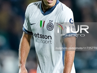 Davide Frattesi of FC Internazionale looks on during the Serie A Enilive match between Empoli FC and FC Internazionale at Stadio Carlo Caste...