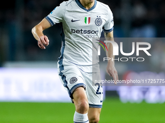 Nicolo' Barella of FC Internazionale during the Serie A Enilive match between Empoli FC and FC Internazionale at Stadio Carlo Castellani on...