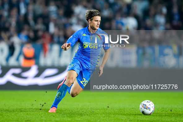 Lorenzo Colombo of Empoli FC during the Serie A Enilive match between Empoli FC and FC Internazionale at Stadio Carlo Castellani on October...