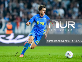 Lorenzo Colombo of Empoli FC during the Serie A Enilive match between Empoli FC and FC Internazionale at Stadio Carlo Castellani on October...