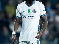 Marcus Thuram of FC Internazionale looks on during the Serie A Enilive match between Empoli FC and FC Internazionale at Stadio Carlo Castell...