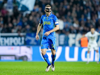 Ardian Ismajli of Empoli FC looks on during the Serie A Enilive match between Empoli FC and FC Internazionale at Stadio Carlo Castellani on...