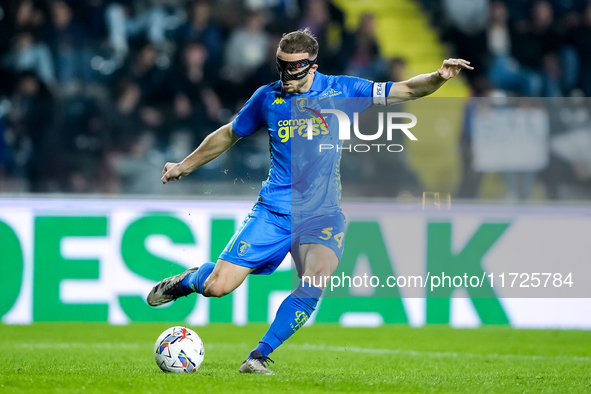 Ardian Ismajli of Empoli FC during the Serie A Enilive match between Empoli FC and FC Internazionale at Stadio Carlo Castellani on October 3...