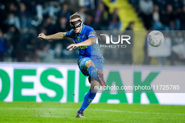 Ardian Ismajli of Empoli FC during the Serie A Enilive match between Empoli FC and FC Internazionale at Stadio Carlo Castellani on October 3...