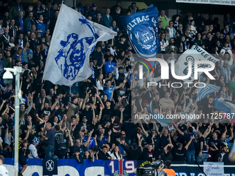 Empoli supporters during the Serie A Enilive match between Empoli FC and FC Internazionale at Stadio Carlo Castellani on October 30, 2024 in...