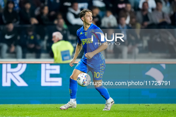 Jacopo Fazzini of Empoli FC during the Serie A Enilive match between Empoli FC and FC Internazionale at Stadio Carlo Castellani on October 3...