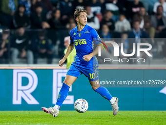 Jacopo Fazzini of Empoli FC during the Serie A Enilive match between Empoli FC and FC Internazionale at Stadio Carlo Castellani on October 3...