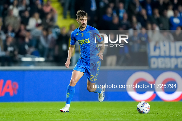 Mattia Viti of Empoli FC during the Serie A Enilive match between Empoli FC and FC Internazionale at Stadio Carlo Castellani on October 30,...