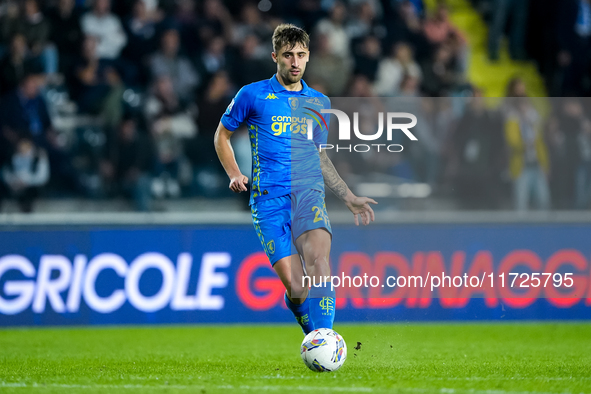 Mattia Viti of Empoli FC during the Serie A Enilive match between Empoli FC and FC Internazionale at Stadio Carlo Castellani on October 30,...