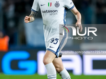 Alessandro Bastoni of FC Internazionale during the Serie A Enilive match between Empoli FC and FC Internazionale at Stadio Carlo Castellani...