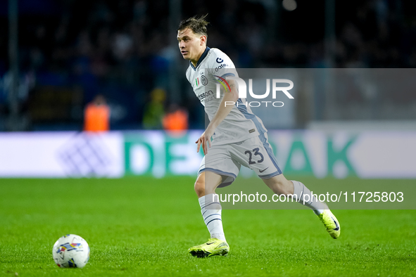 Nicolo' Barella of FC Internazionale during the Serie A Enilive match between Empoli FC and FC Internazionale at Stadio Carlo Castellani on...