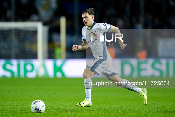 Nicolo' Barella of FC Internazionale during the Serie A Enilive match between Empoli FC and FC Internazionale at Stadio Carlo Castellani on...