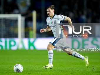 Nicolo' Barella of FC Internazionale during the Serie A Enilive match between Empoli FC and FC Internazionale at Stadio Carlo Castellani on...