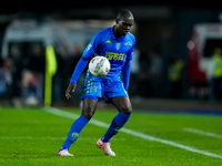 Emmanuel Gyasi of Empoli FC during the Serie A Enilive match between Empoli FC and FC Internazionale at Stadio Carlo Castellani on October 3...