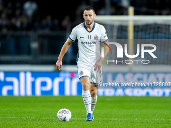 Stefan de Vrij of FC Internazionale during the Serie A Enilive match between Empoli FC and FC Internazionale at Stadio Carlo Castellani on O...