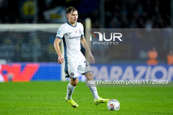 Nicolo' Barella of FC Internazionale during the Serie A Enilive match between Empoli FC and FC Internazionale at Stadio Carlo Castellani on...