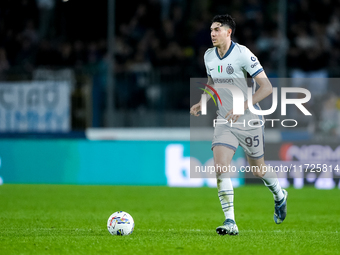 Alessandro Bastoni of FC Internazionale during the Serie A Enilive match between Empoli FC and FC Internazionale at Stadio Carlo Castellani...