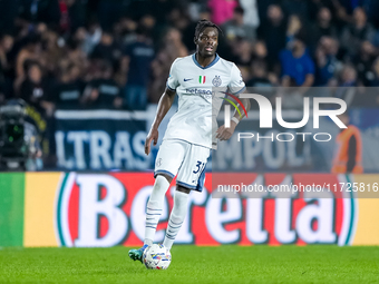 Yann Aurel Bisseck of FC Internazionale during the Serie A Enilive match between Empoli FC and FC Internazionale at Stadio Carlo Castellani...